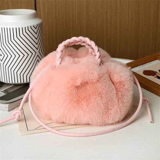Crossbody Pumpkin Plush Bag Cute Tote Bags