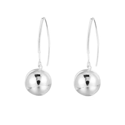 925 Sterling Silver Vintage Tassel Ball Earrings