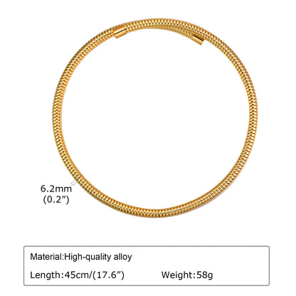 Vnox Cool Exaggerated Snake Bone Choker Necklaces