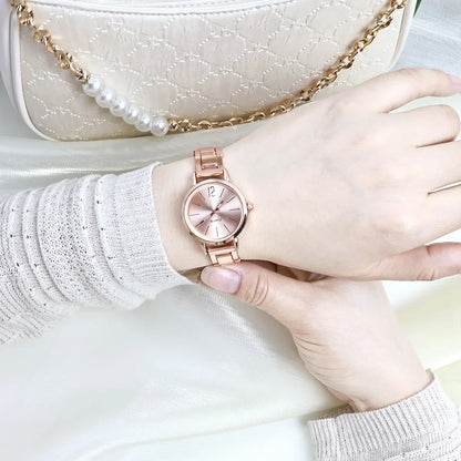 Small Dial Gold Quartz Wristwatches