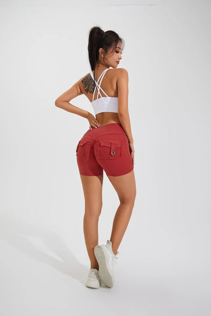 Scrunched Butt Gym High Wais Sexy Sports Shorts