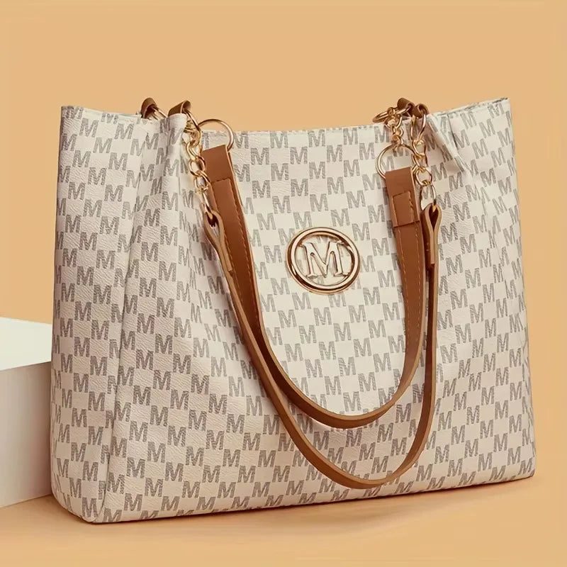 DANA Geometric Leather Letter "M" Bag