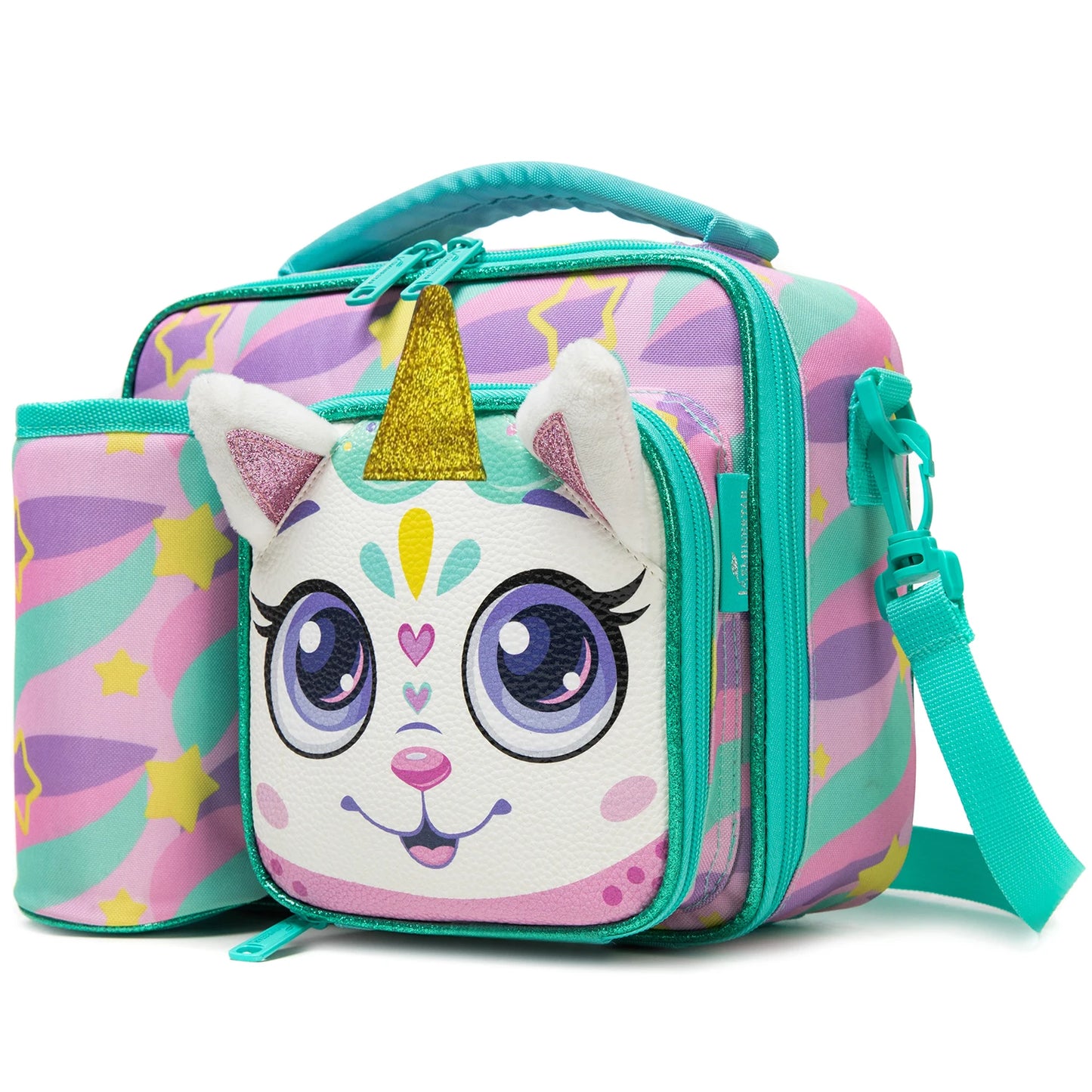 Cute Animal Kids Lunch Box Meal Bag Set
