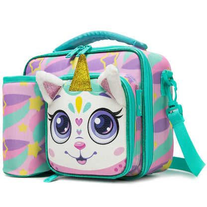Cute Animal Kids Lunch Box Meal Bag Set
