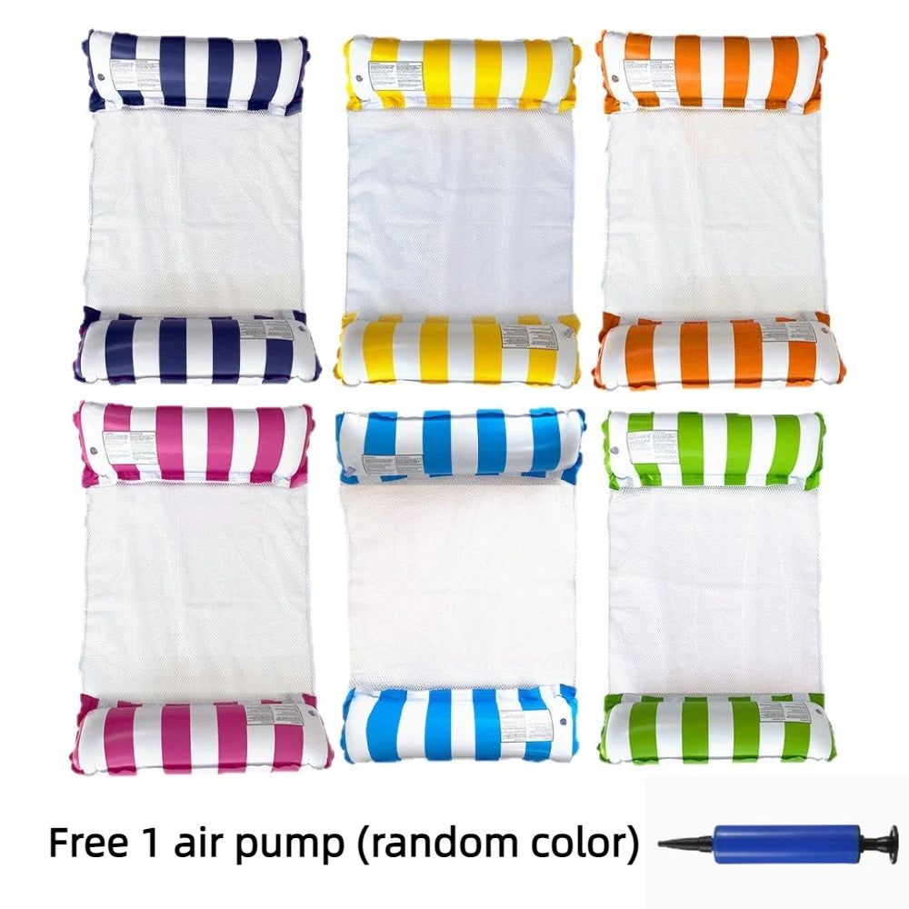 Inflatable Foldable Floating Row Swimming PoolMat