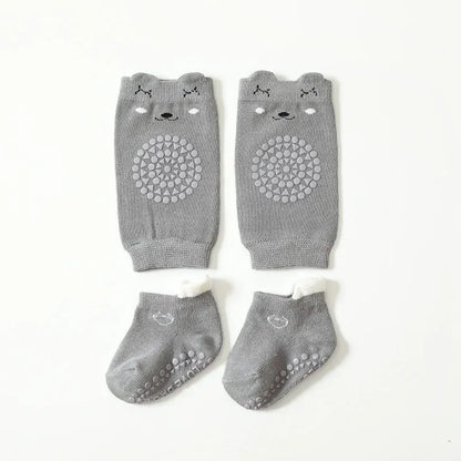 Crawling Safety Pads Socks Set