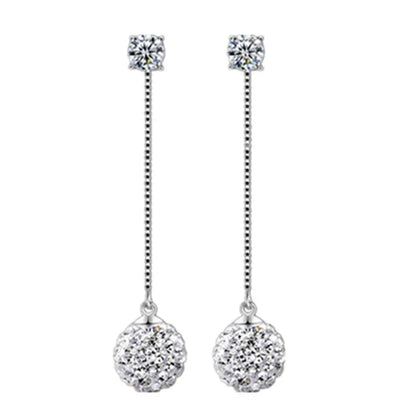 925 sterling silver zirconia stud earrings