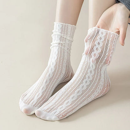 Calcetines de malla adorables para chicas kawaii japonesas