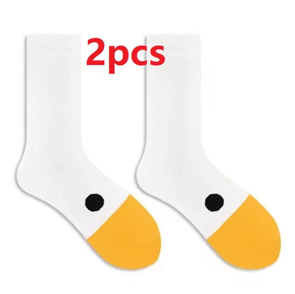 Funny Crazy Goose Head Sport Cotton Creative Happy Animal Casual Socks