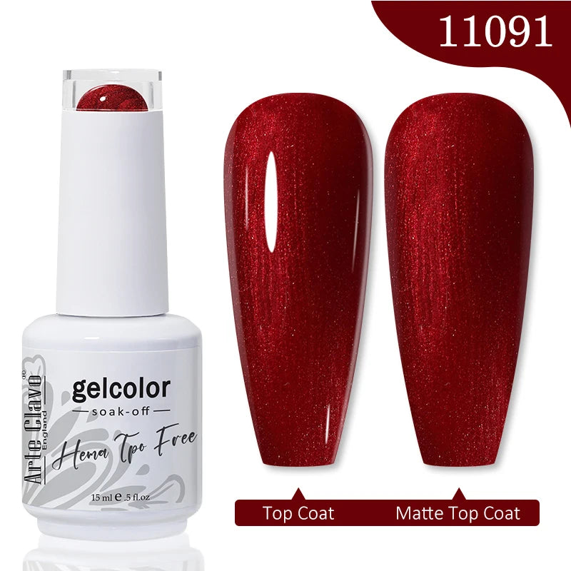 Red Brown Color Gel Nail Polish