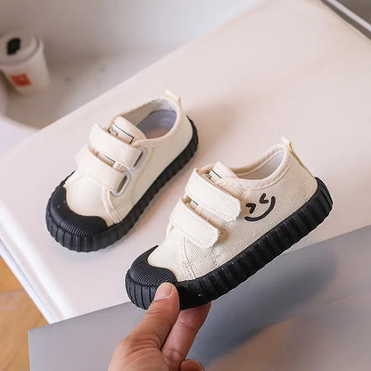 Korean Version Smiling Face Casual Canvas Shoes