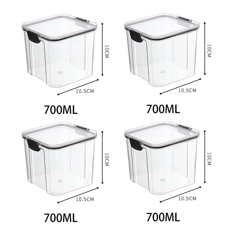 5Pcs Sets Sealed Jar Food Storage Box