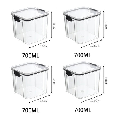 5Pcs Sets Sealed Jar Food Storage Box