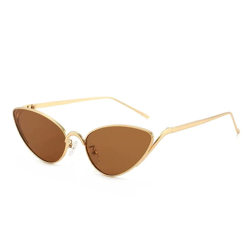 Alloy Triangle Cat Eye Y2K Sexy Outdoor Sun Glasses