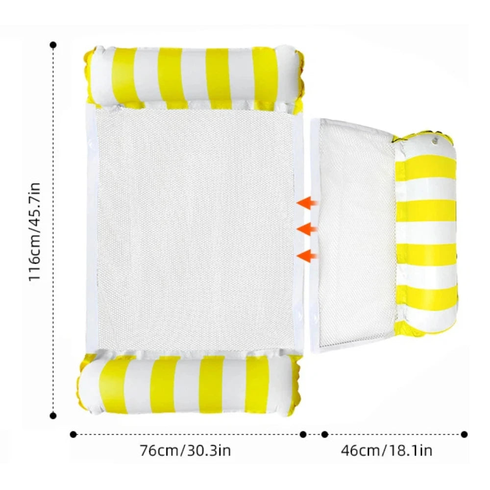 Inflatable Foldable Floating Row Swimming PoolMat