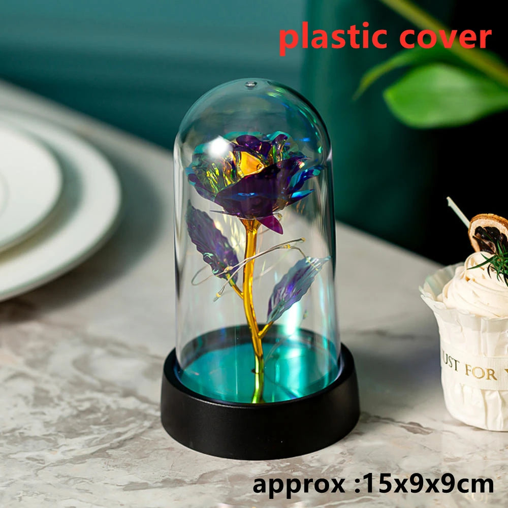 LED Galaxy Three Rose Artificial Flowers