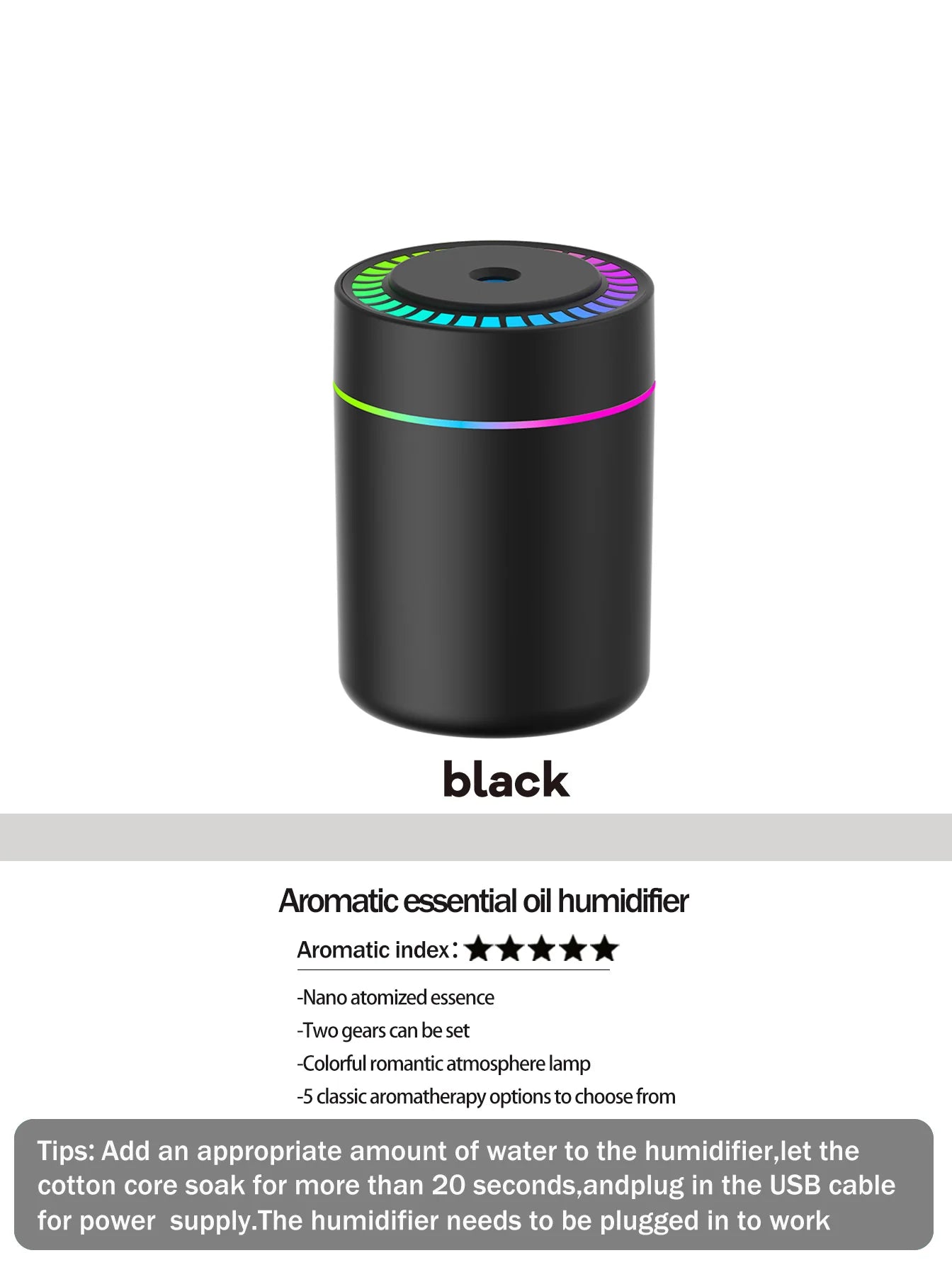 180ml diffuser Humidifier Aromatherapy essential oil