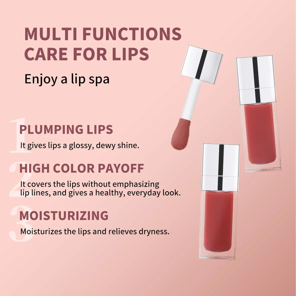 Lip Liner & Lip Gloss Set Shiny Long Lasting Moisturizing Lip Makeup