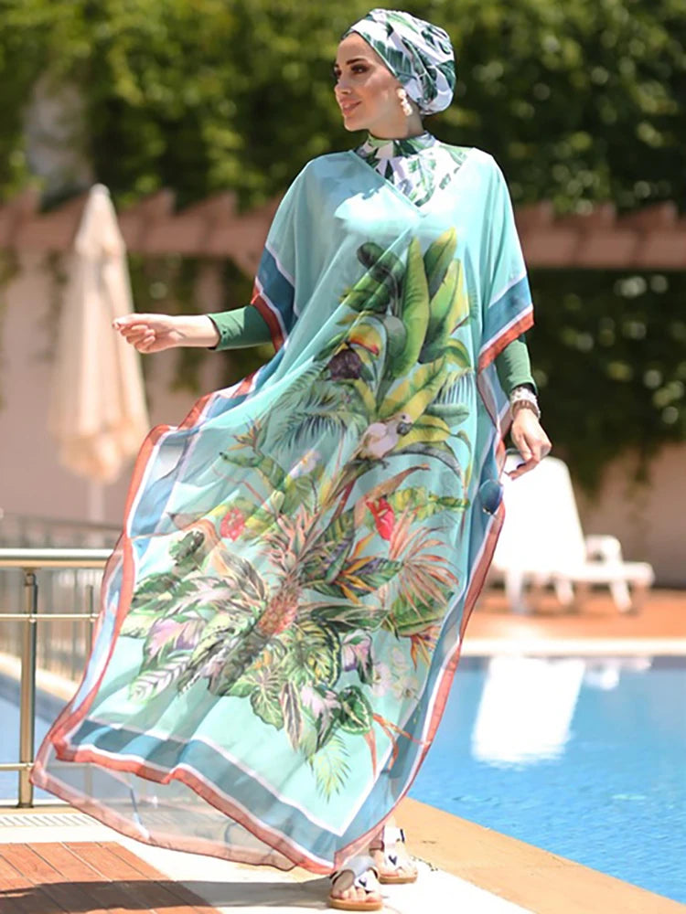 Burkini Cover Ups Muslim Swimwear Bathing Abaya