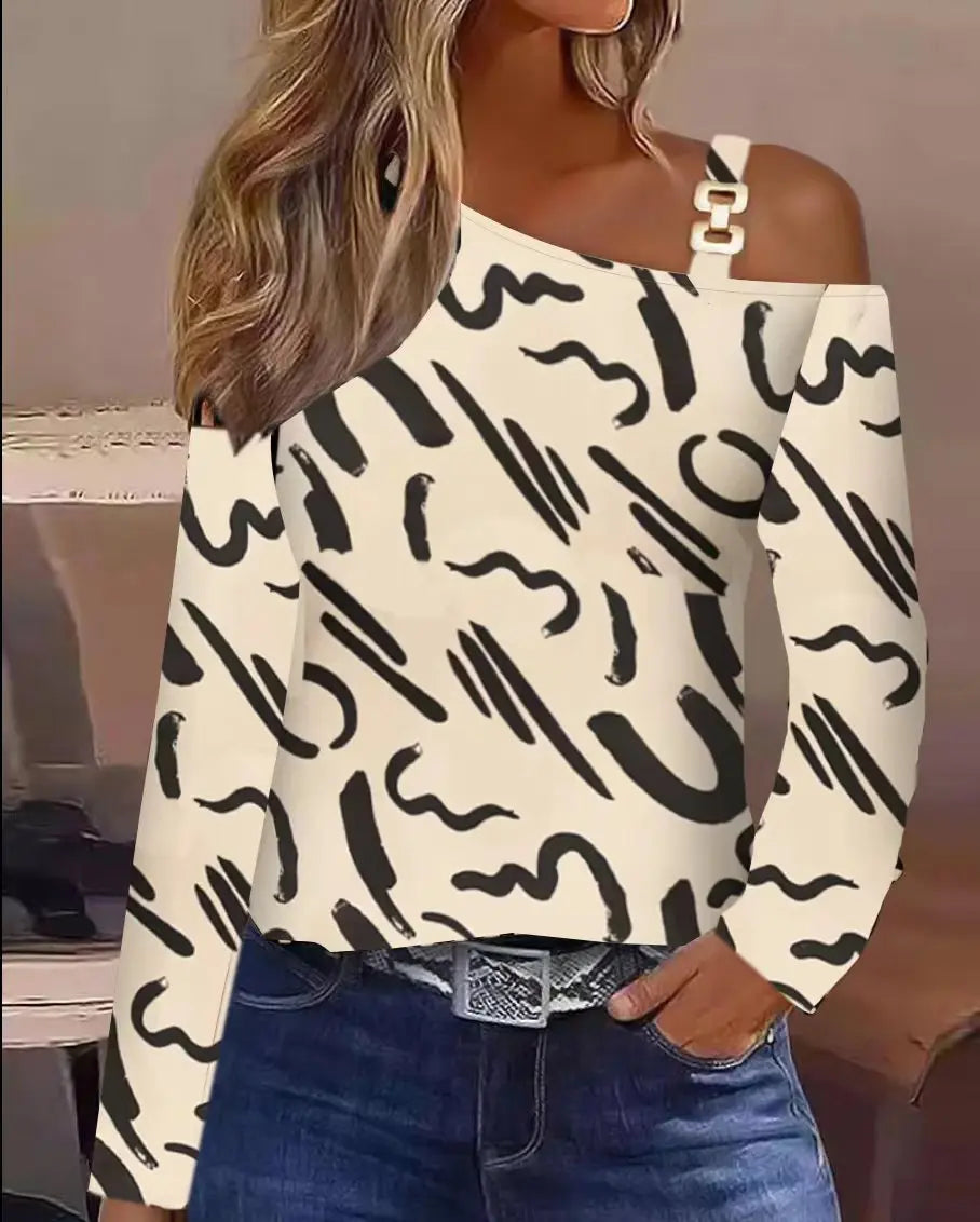 Sexy Loose One Shoulder Blouse