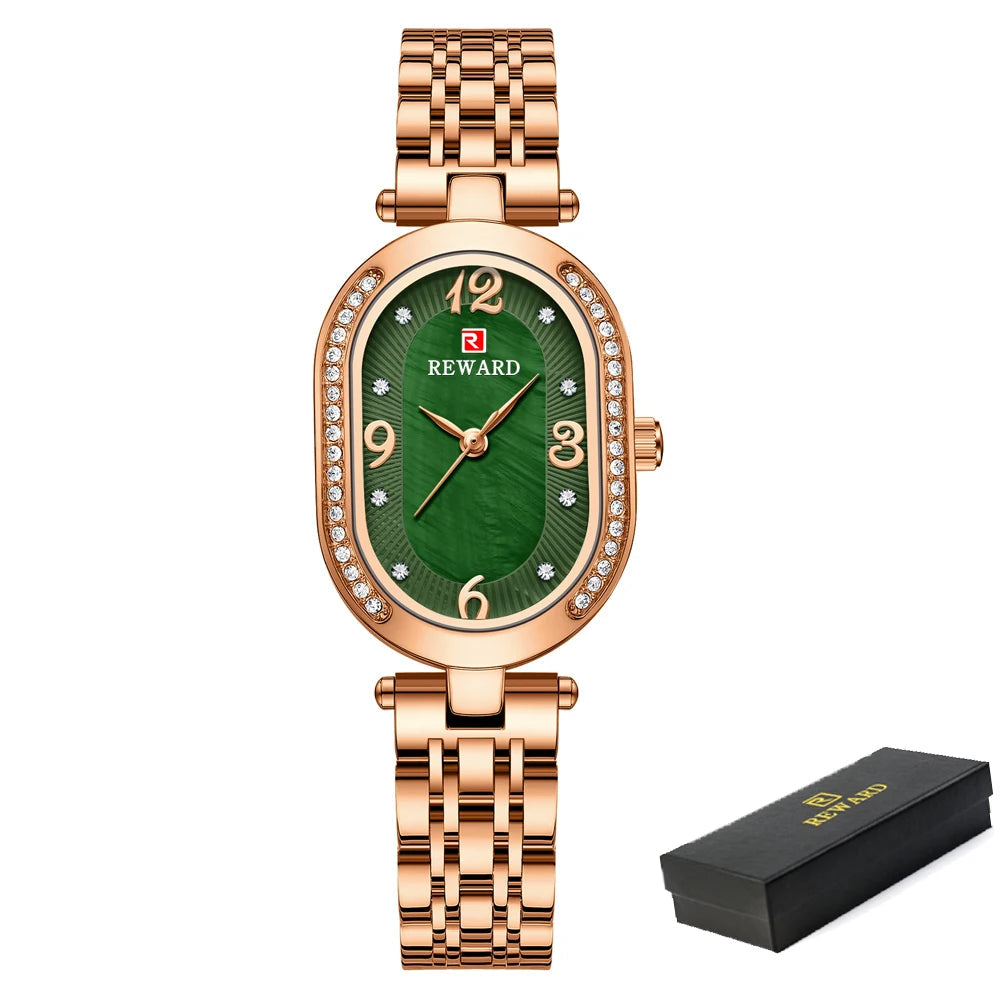Exquisite Minimalist Luxury Stain Steel Waterproof Quartz Rose Gold Watches