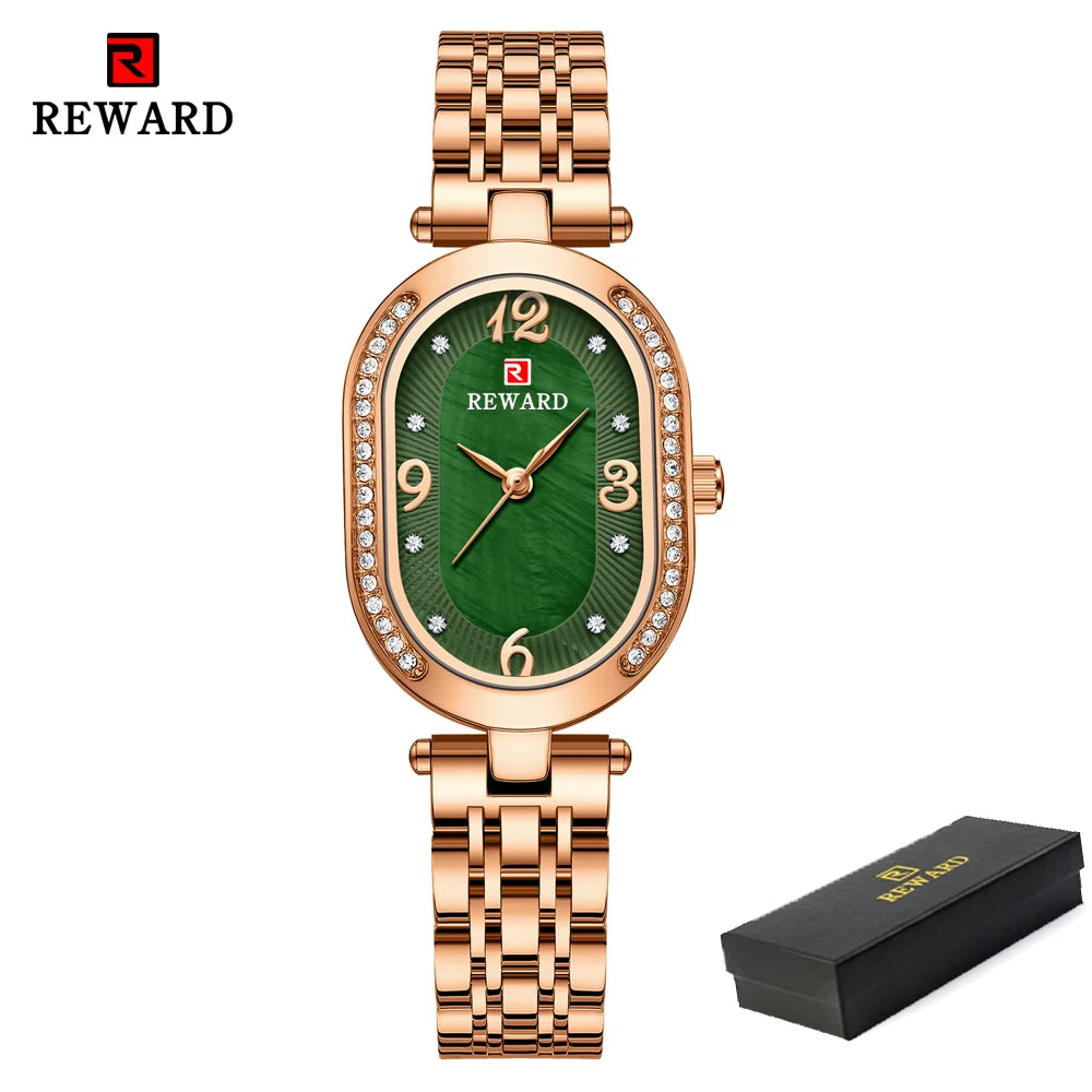 Exquisite Minimalist Luxury Stain Steel Waterproof Quartz Wristwatch