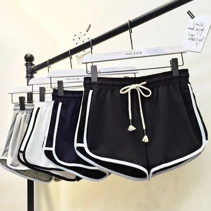 Casual Bottoms Elastic Waist Sports Short Pants