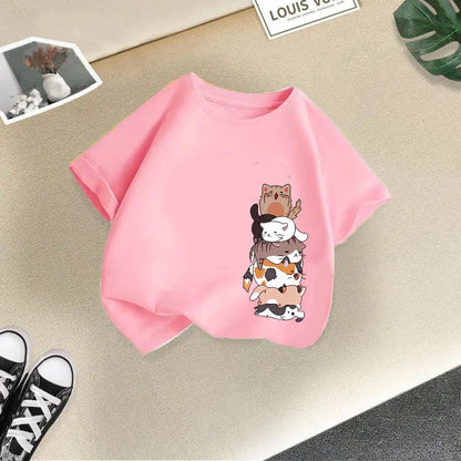 Foreign Animal Print Half Sleeve T-shirt