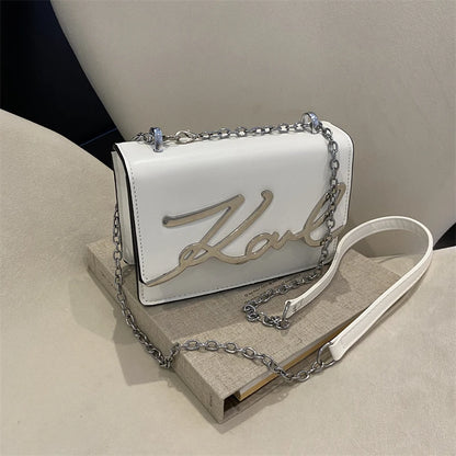 Metal Letter Strap Bags