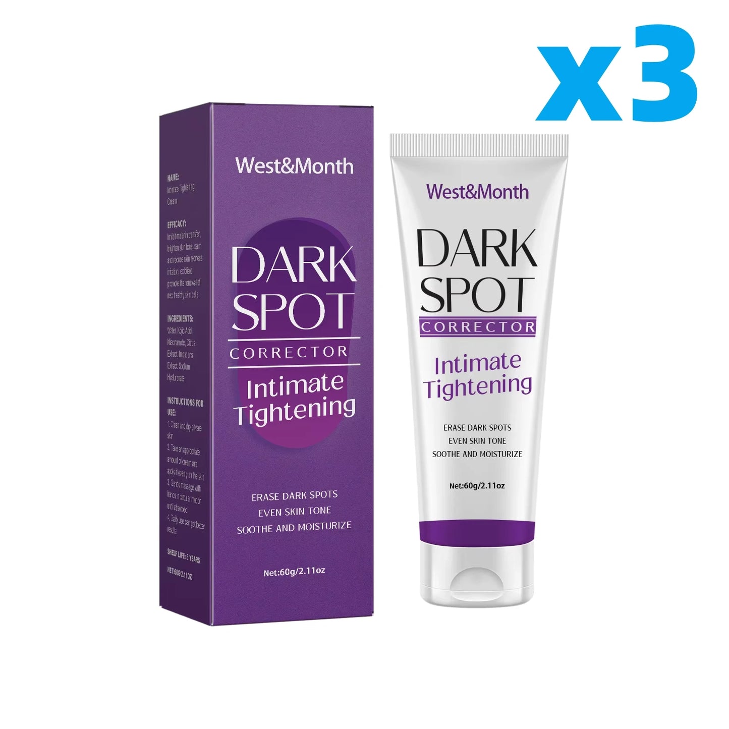 Crema blanqueadora corporal