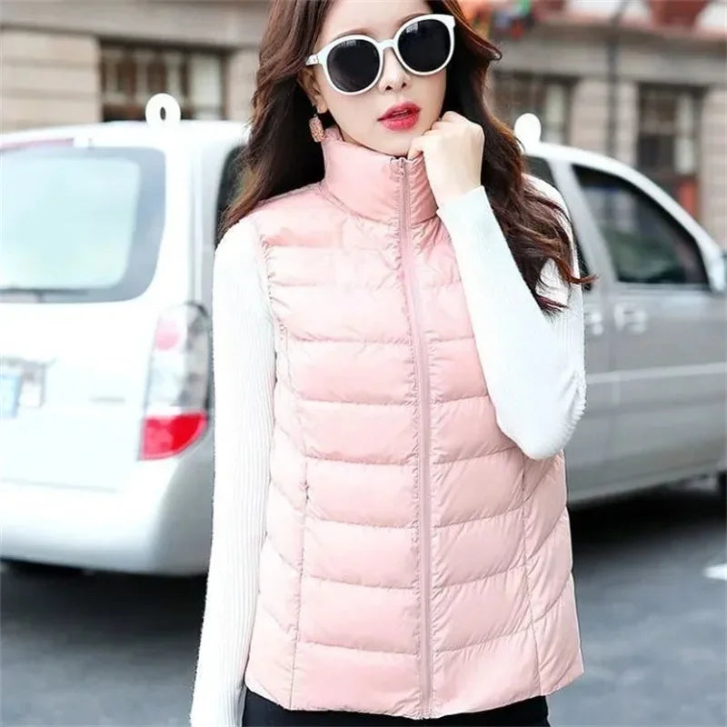 Duck Down Sleeveless Puffer Jacket