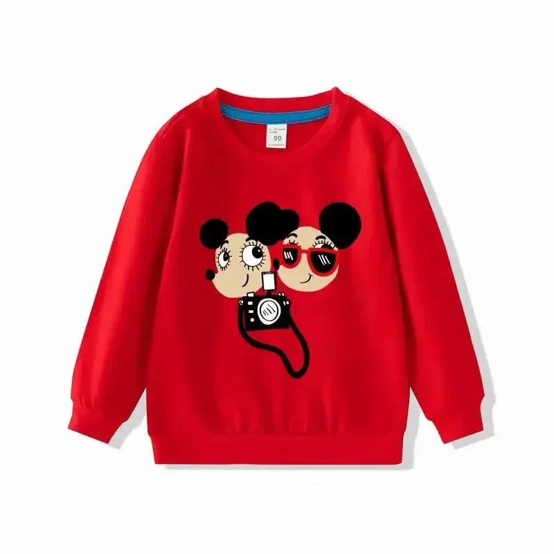 Sweatshirts Long Sleeve Tops Cartoon Baby Hoodies