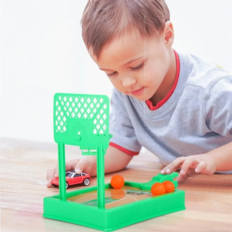 Mini Desktop Board Basketball Hoop Finger Shooting Machine Toys