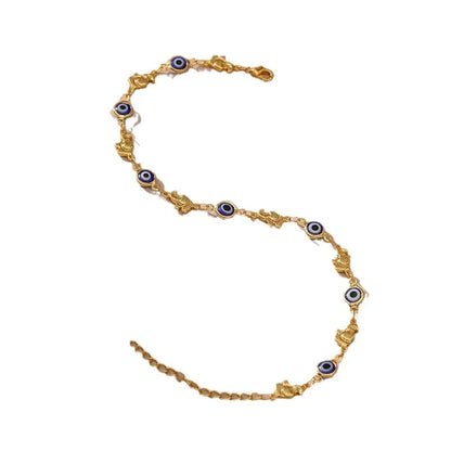 Bohemian Evil Eye Daisy Flower Anklets  Bracelet