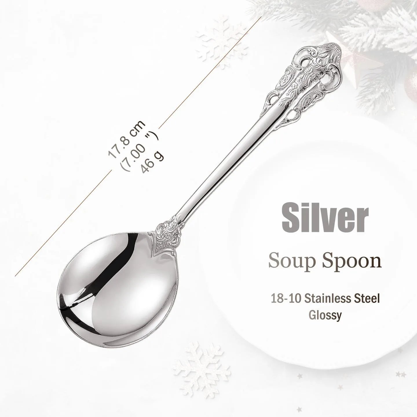 Stainless Steel Silver Flatware Set