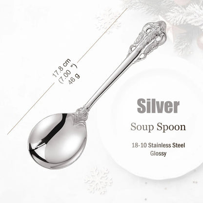 Stainless Steel Silver Flatware Set