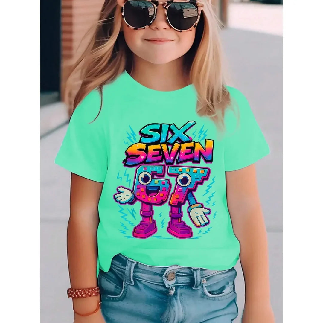 3D Printed Cute Short Sleeved Shirt