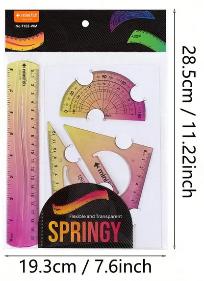 20cm Soft Ruler  with Gradient Ombre Style and Length Measured