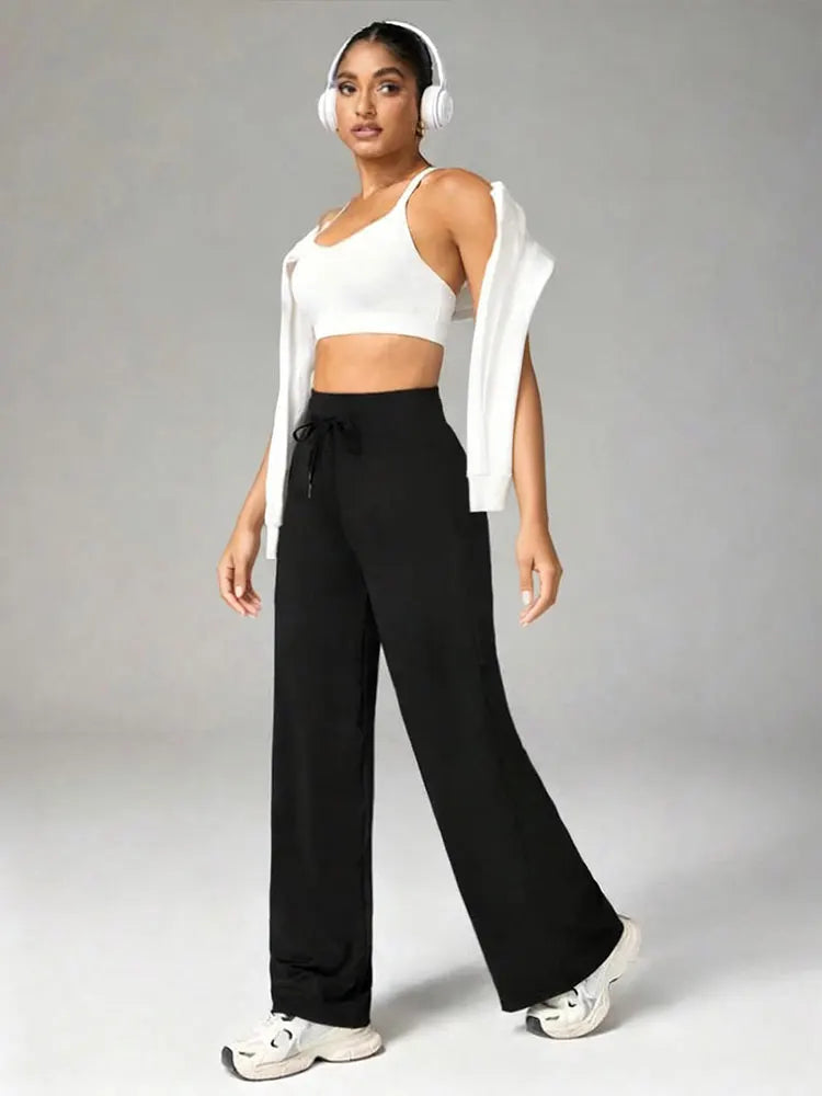 Sports Yoga Flare Straight Wide Leg Pant