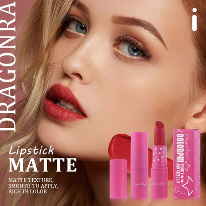 9 Colors Waterproof Rose Red Velvet Matte Lipstick