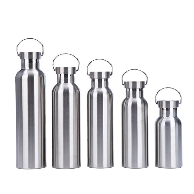 Stainless Steel Water 1 Liter  500 750 1000ml Bottles