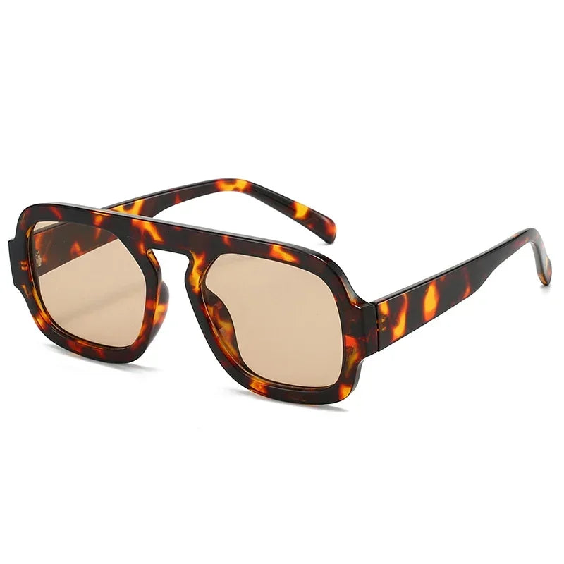 Retro Square Gradient UV400 Punk Sun Glasses