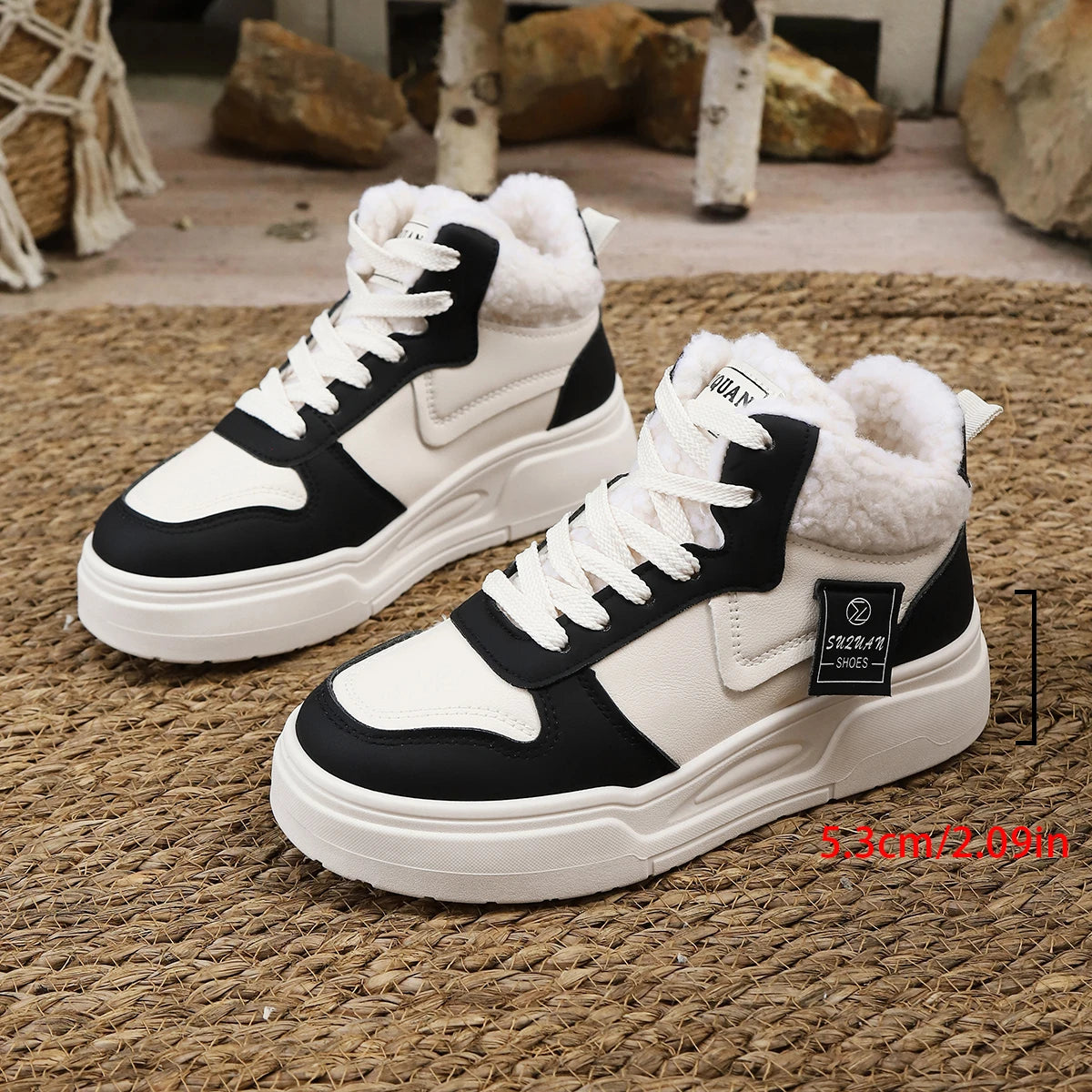 High Top Snow Boots Waterproof Cotton Sneakers