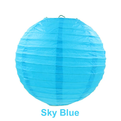 10/15/20/25/30cm Round Chinese Paper Lanterns Birthday Wedding Decor Gift