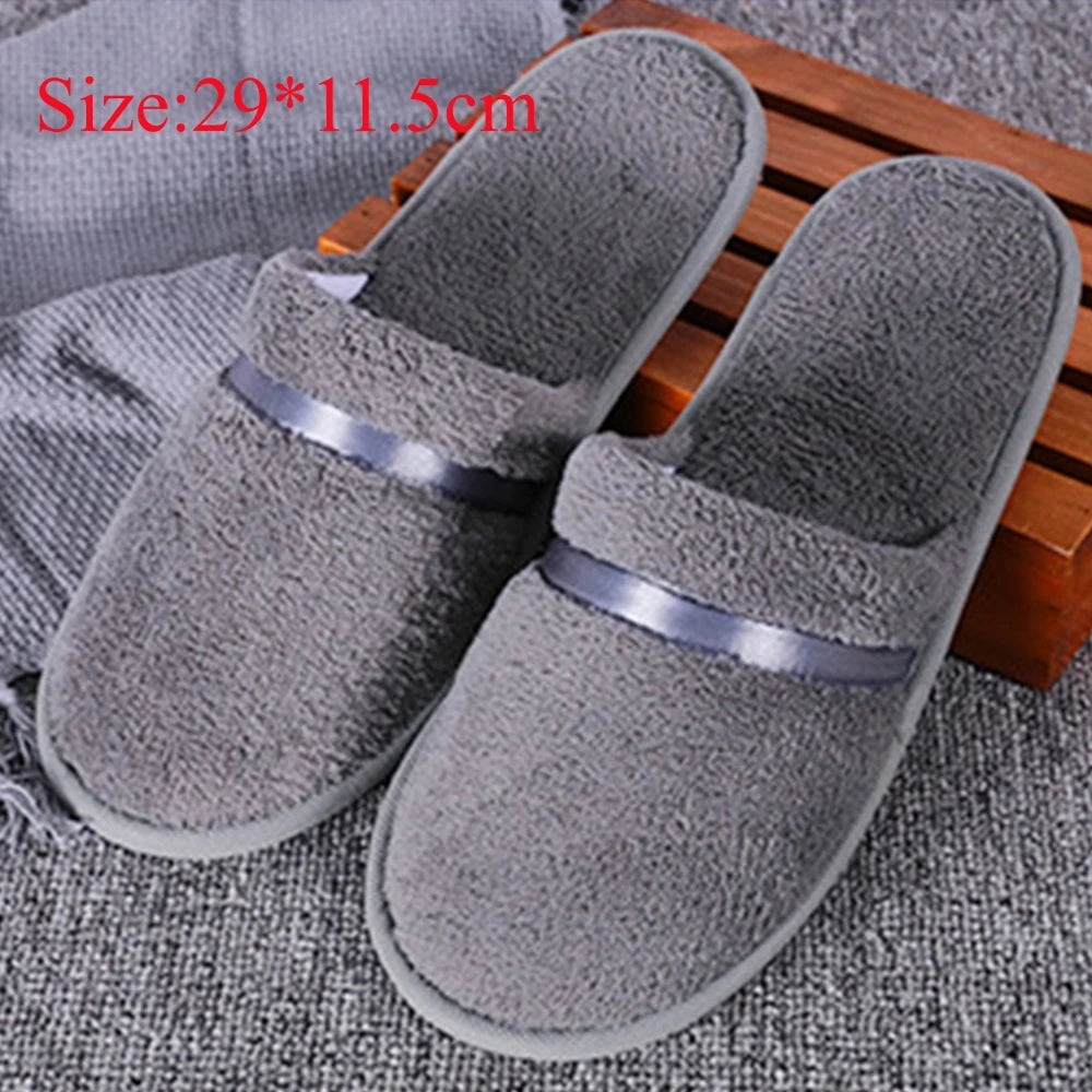 1Pair Winter Warm plush Slippers