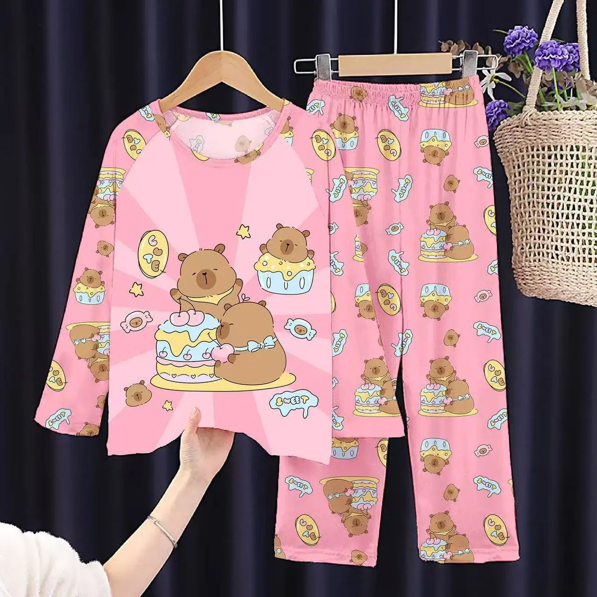 Sleepers Cartoon Boutique Long Sleeve 3 4 5 6 7 8 9 10 11 12 Yrs Pajamas