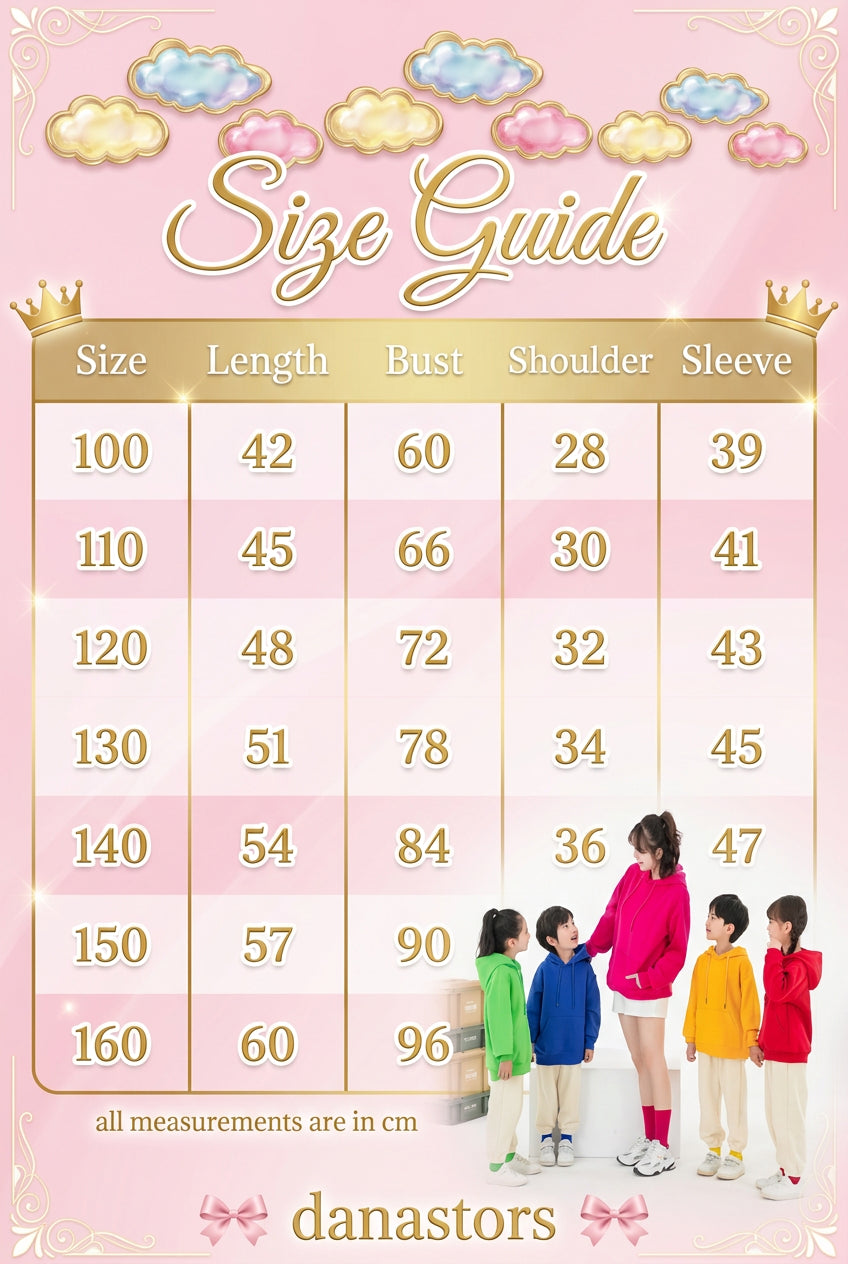 Aged 3-12  Casual Versatile Top & Coat Hoodies