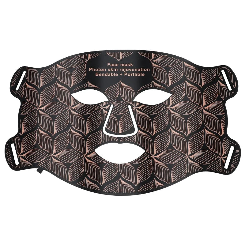 LED Facial Mask with Neck 8 color Near-infrared Red Facial and Neck Photon Oil Control Skin Firming Whitening and Anti Rednes