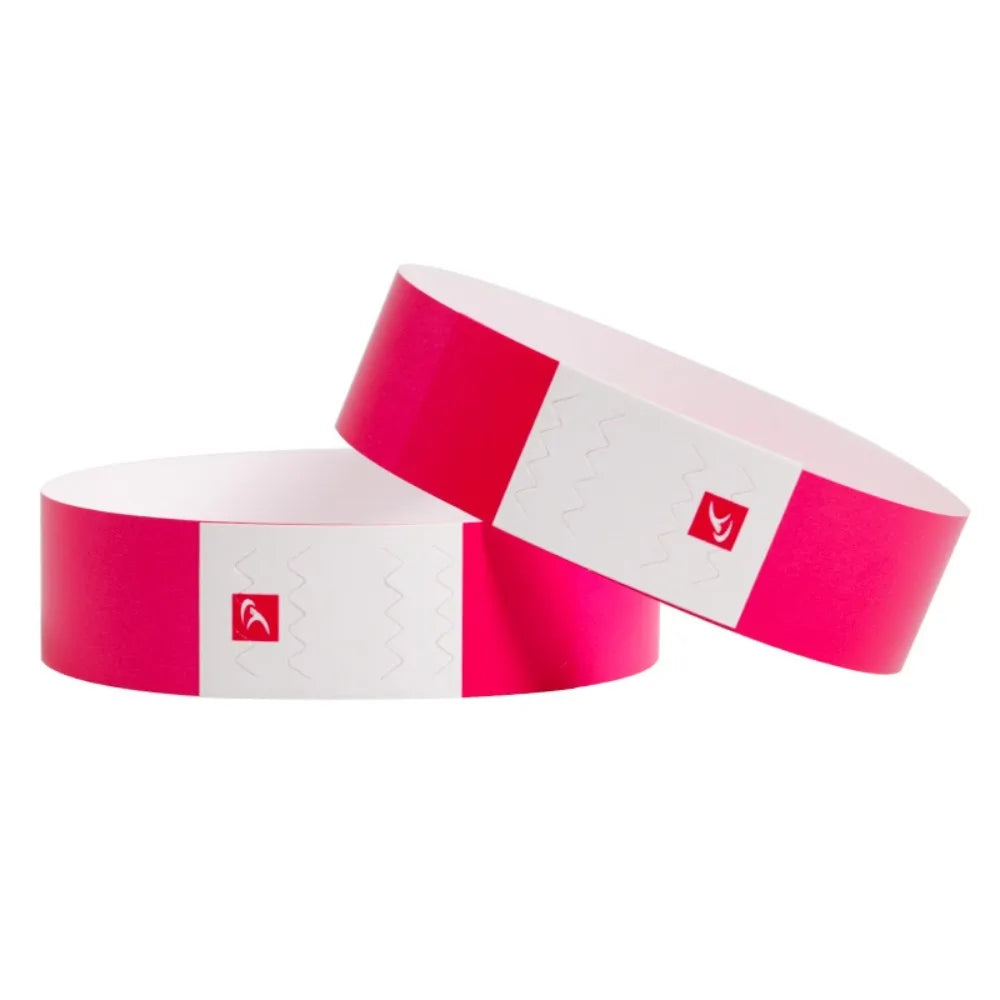 100Pcs Paper Tyvek Wristbands Waterproof