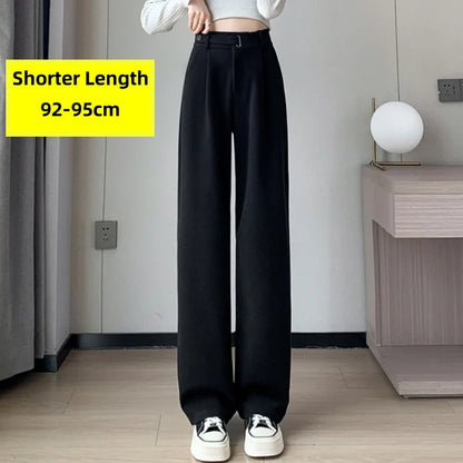 Thicken Woolen Casual Loose Full Length Pants